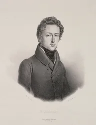 Frederic Chopin engraved by Gottfried Engelmann